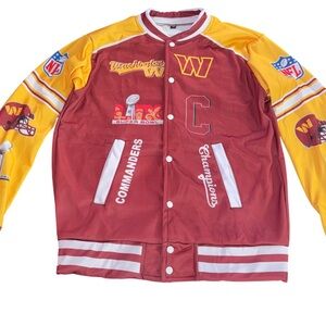NFL Washington Commanders Red and Yellow Jacket